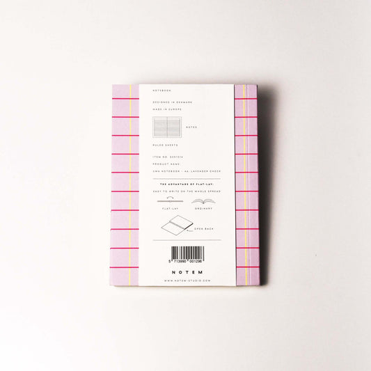 NOTEM UMA フラットノート Small - Lavender Check