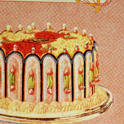 Cavallini&Co. ビンテージポストカード LA PATISSERIE Cake Happy Birthday
