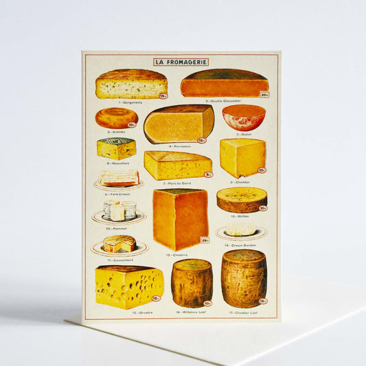 Cavallini&Co. ビンテージポストカード  LA FROMAGERIE Cheese