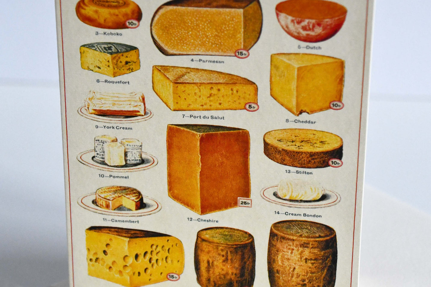 Cavallini&Co. ビンテージポストカード  LA FROMAGERIE Cheese