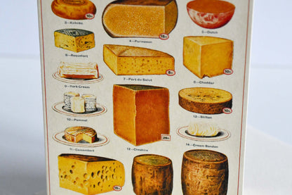 Cavallini&Co. ビンテージポストカード  LA FROMAGERIE Cheese