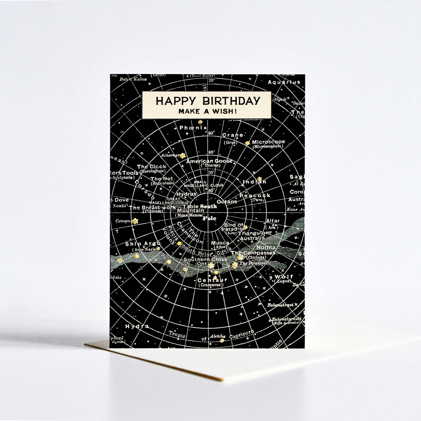 Cavallini&Co. ビンテージポストカード  Star Happy Birthday