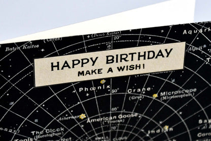 Cavallini&Co. ビンテージポストカード  Star Happy Birthday