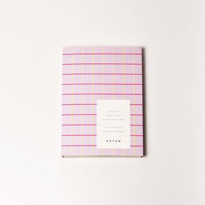 NOTEM UMA フラットノート Small - Lavender Check