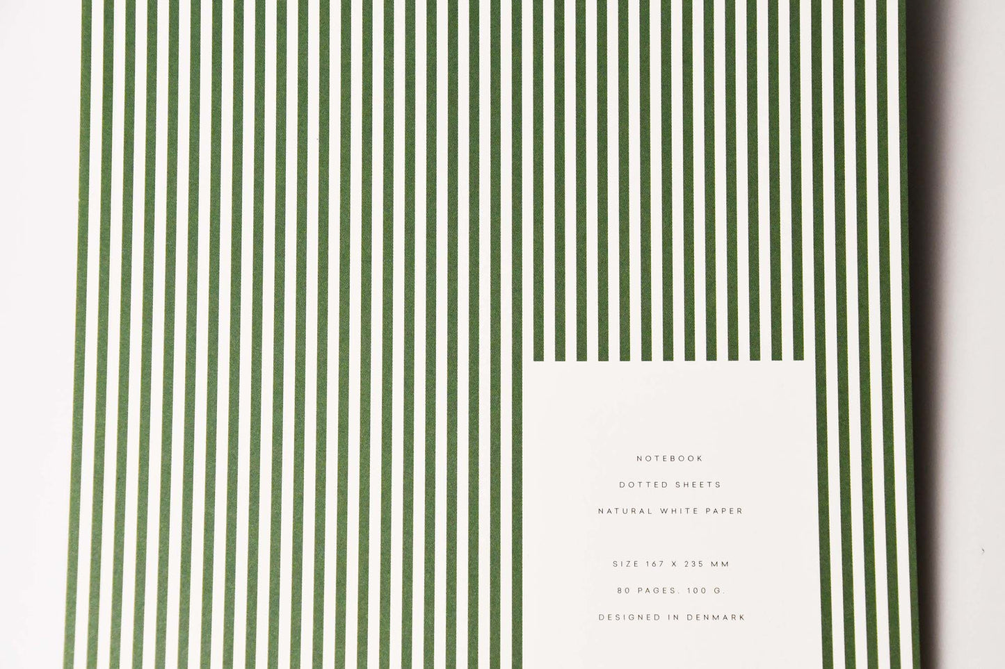 NOTEM VITA ノート Medium - Green Lines