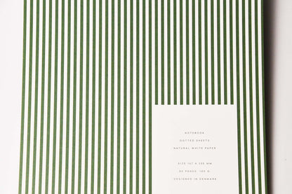 NOTEM VITA ノート Medium - Green Lines
