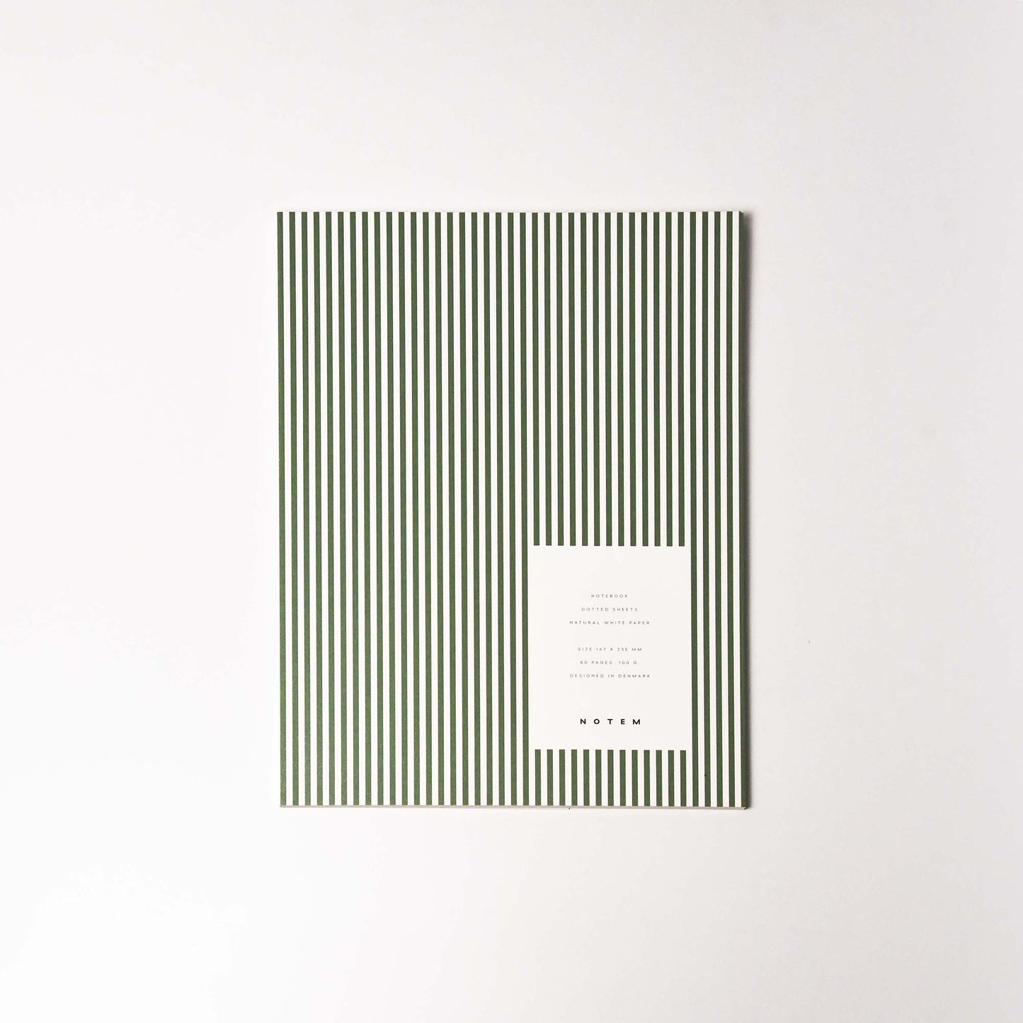 NOTEM VITA ノート Medium - Green Lines